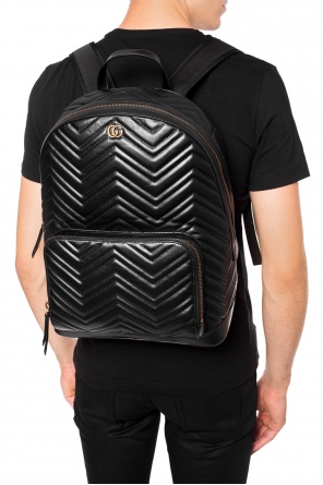 Quilted backpack with logo, zdjęcie 2 Quilted backpack with logo od Gucci